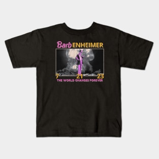 Barbenheimer 2023 Vintage Look Design Kids T-Shirt